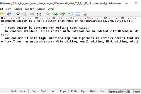 Hidemaru Editor 9.39