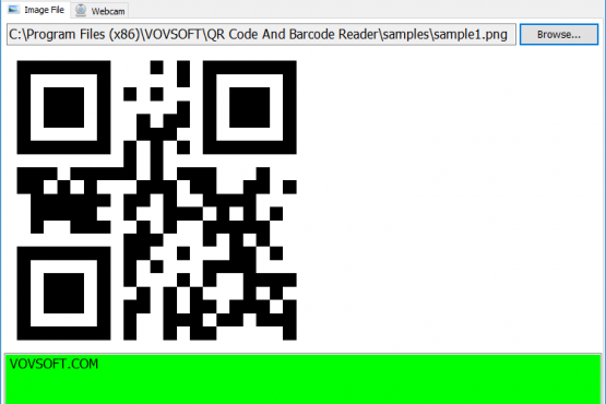 VovSoft QR Code and Barcode Reader 1.2 | Portable