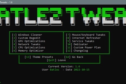 Batlez Tweaks 1.8.1