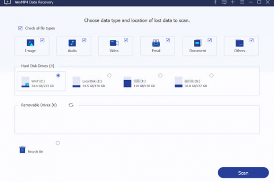 AnyMP4 Data Recovery 1.8.28 | Portable