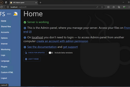 HFS - HTTP File Server 0.57.6 Stable