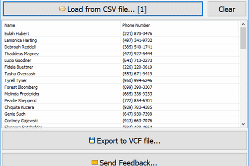 VovSoft CSV to VCF Converter 3.3 | Portable