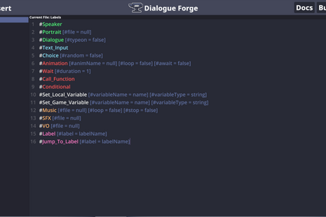 Minoqi Dialogue Forge 1.0