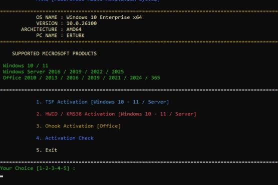 PMAS (PowerShell Multi Activation System) v5