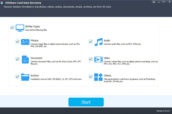 7thShare Card Data Recovery 7.0.0.0