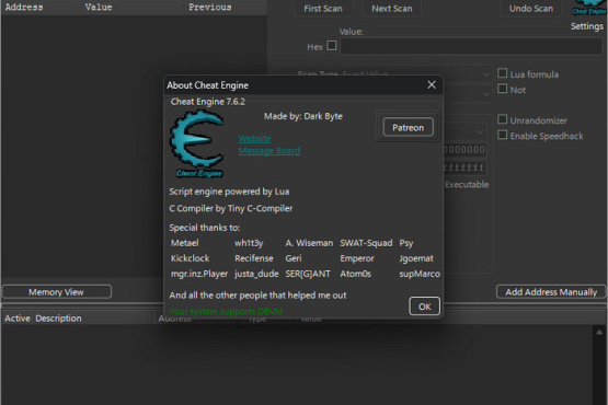 Cheat Engine 7.6.2 | Portable | RePack by TheBig