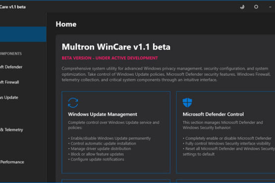 Multron Win Care 1.2.1 Beta | Portable