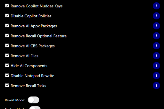 RemoveWindowsAI 2026.01.25