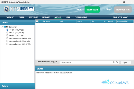 WebMinds NTFS Undelete 4.0.26.213 | Portable
