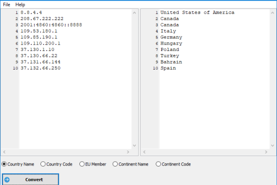 VovSoft IP to Country Converter 1.3 | Portable